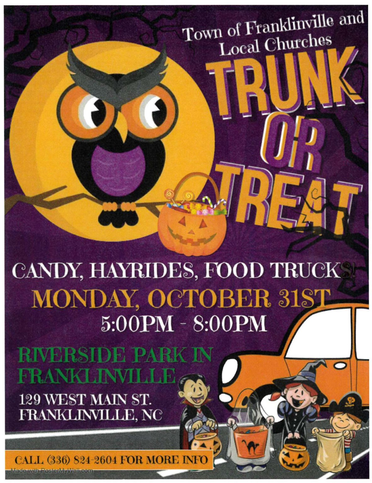 Trunk or Treat 2022 Town of Franklinville